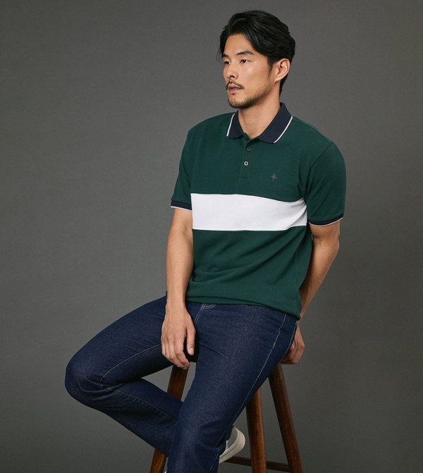 Maine  - Green Polo T-shirts