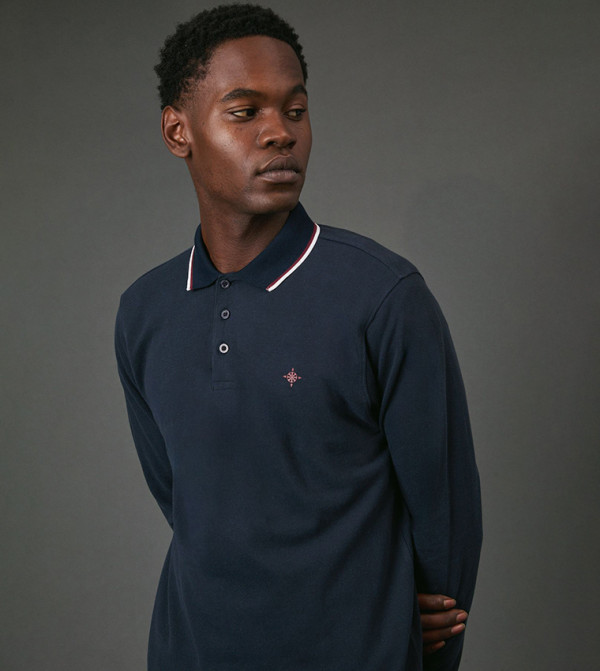 Maine  - Navy Polo T-shirts