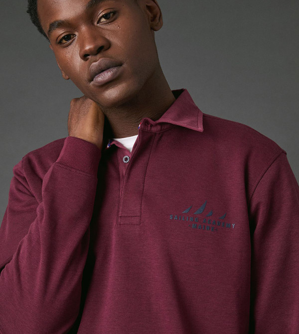 Maine  - Red Polo T-shirts