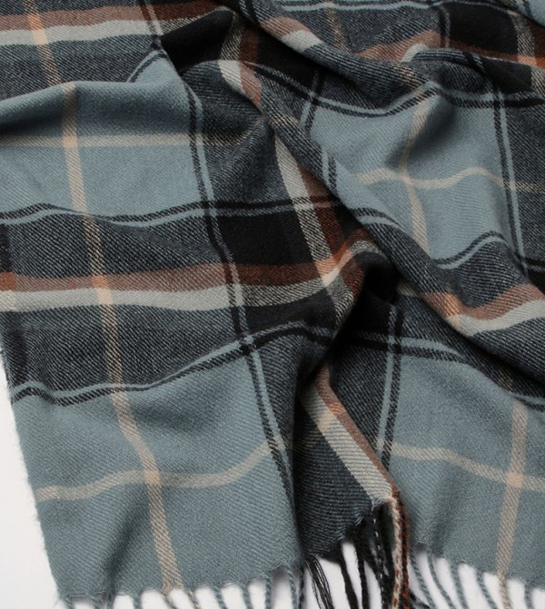 Maine Scarves - Light Blue Knitted Scarves