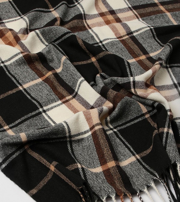 Maine Scarves - Black Knitted Scarves