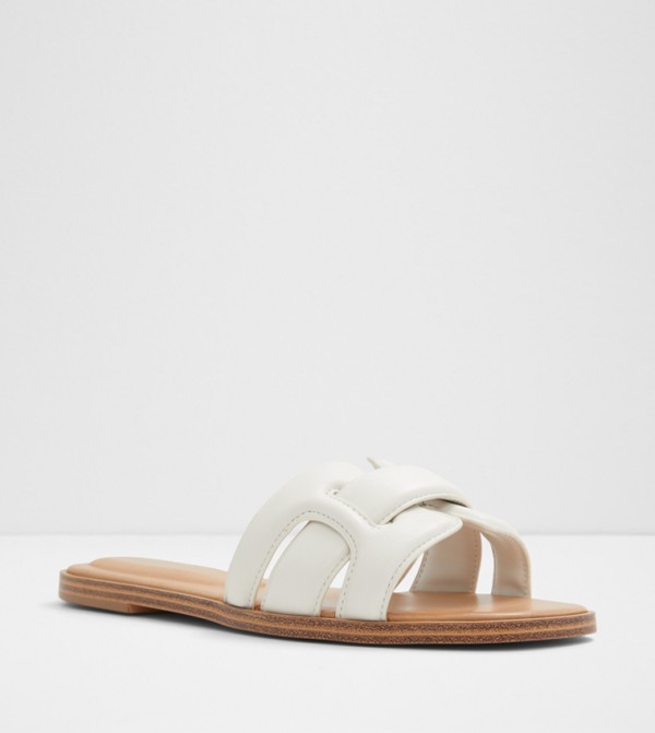 Aldo  Flat Sandals - White Flat Sandals