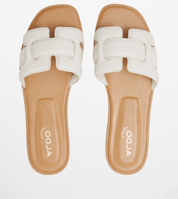 Aldo  Flat Sandals - White Flat Sandals