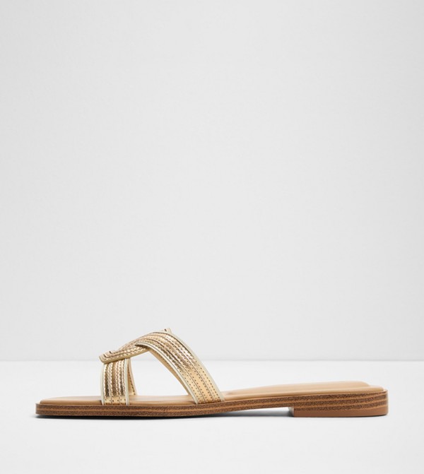 Aldo Aldo - Gold Flat Sandals