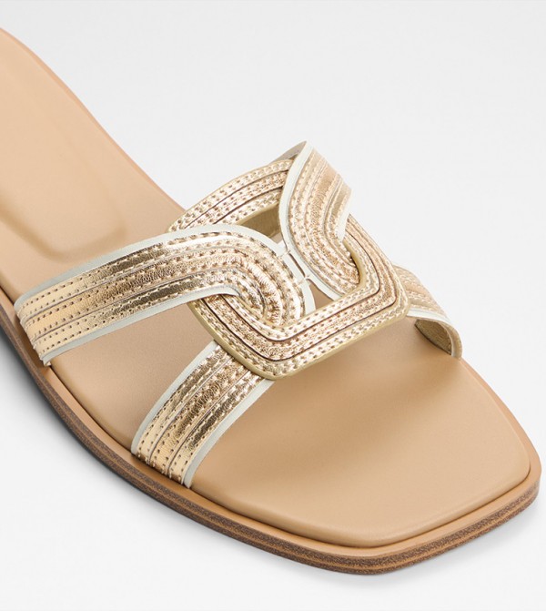 Aldo Aldo - Gold Flat Sandals