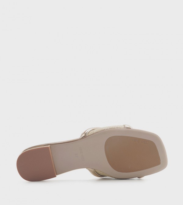Nine West Nine West - Gold Flat Sandals
