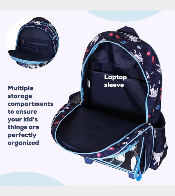 Eazy Kids Back to School - Blue Backpack Set