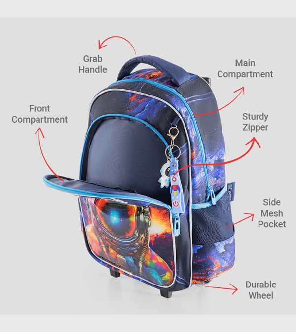 Eazy Kids Kids - Navy Trolley Backpack Set