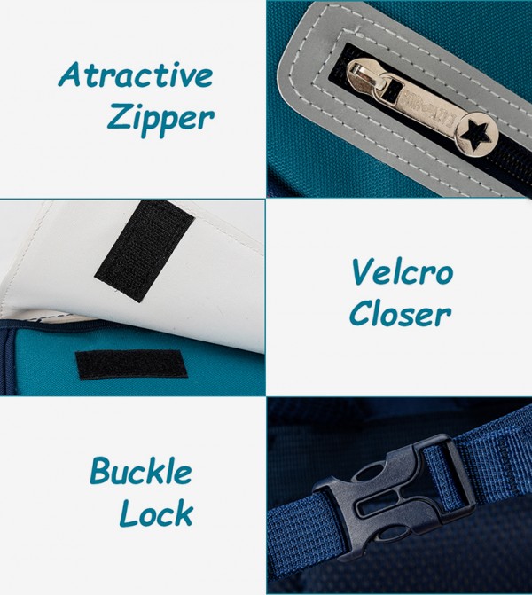 Eazy Kids Back to School - Blue Backpacks