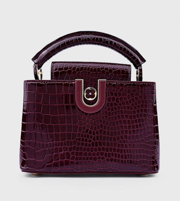 Cuple Cuple - Maroon Handheld Bags
