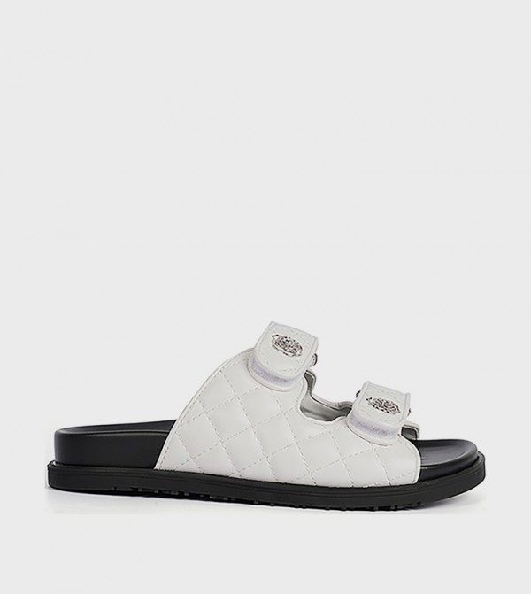 Cuple  - White Flat Sandals
