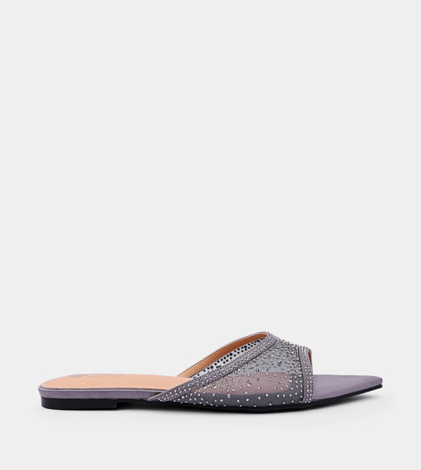 Cuple  - Grey Flat Sandals