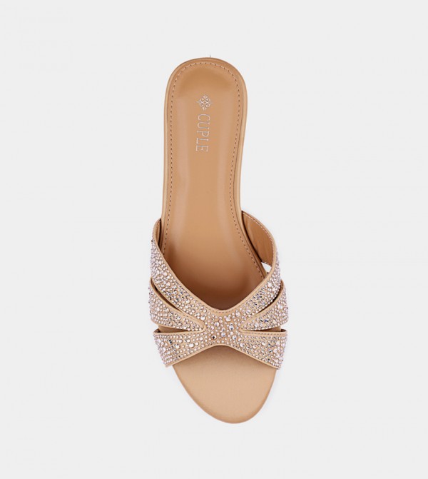 Cuple Cuple - Gold Flat Sandals