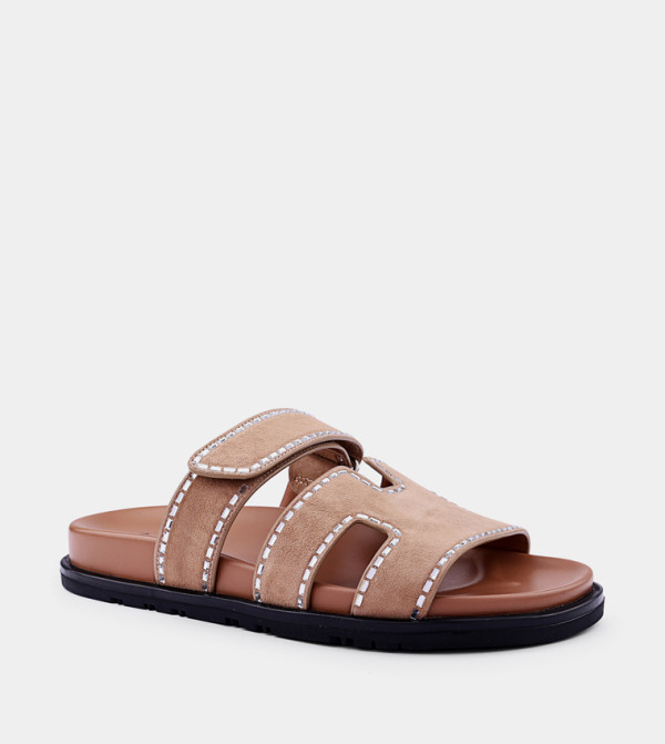 Cuple  - Beige Flat Sandals