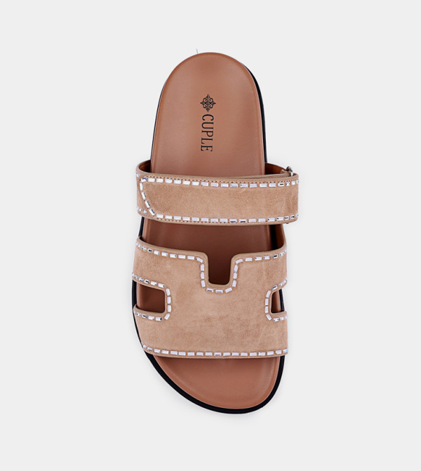 Cuple  - Beige Flat Sandals