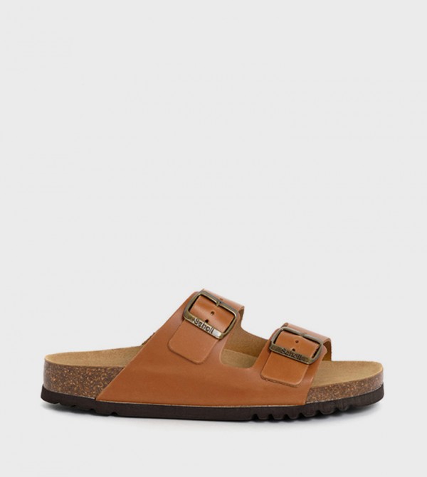 شول شول - بني  Flat Sandals