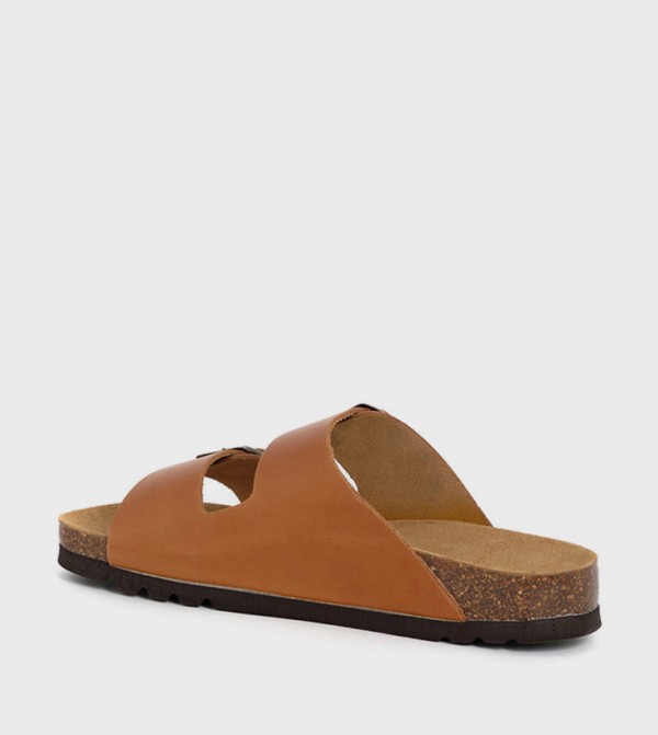 شول شول - بني  Flat Sandals