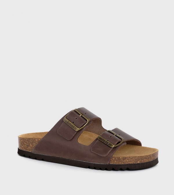 شول شول - بني  Flat Sandals