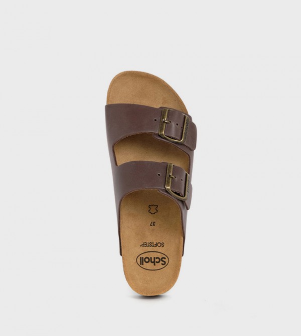 شول شول - بني  Flat Sandals