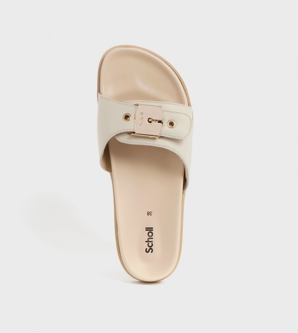 شول  - بيج Flat Sandals