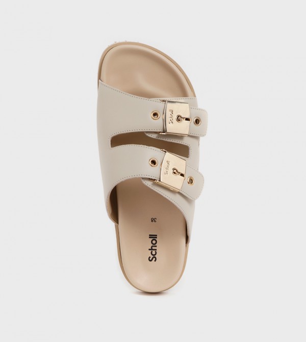 شول شول - بيج Flat Sandals