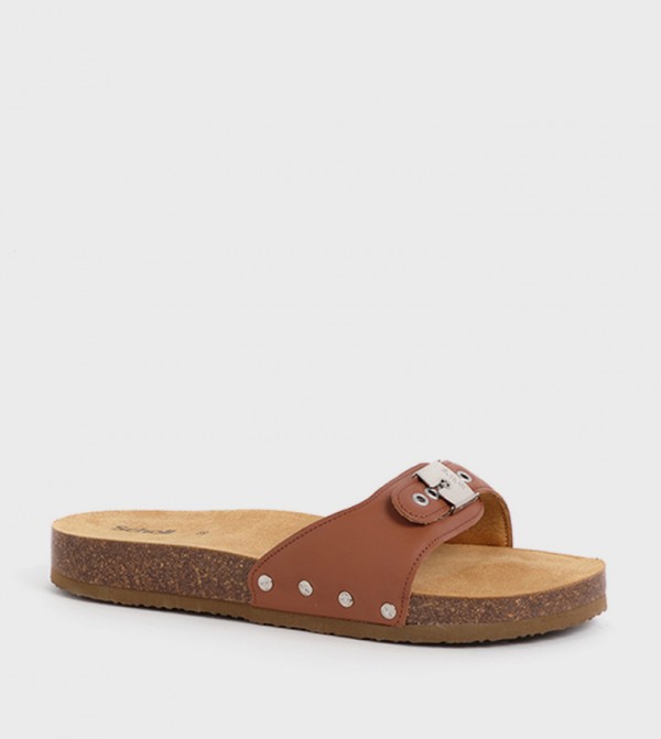 Scholl Scholl - Brown Flat Sandals