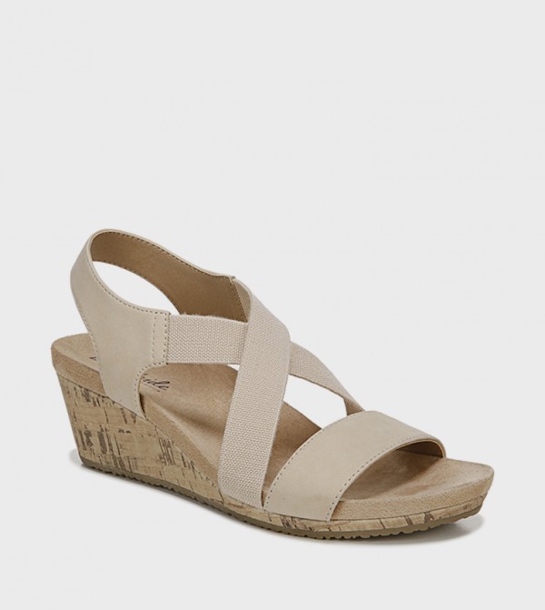 Life Stride  - Beige Wedges