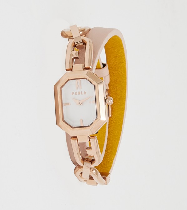 فورلا  ساعات أنالوغ  - ذهبي وردي ساعات