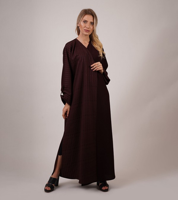 Dots Abayas - Maroon Abayas