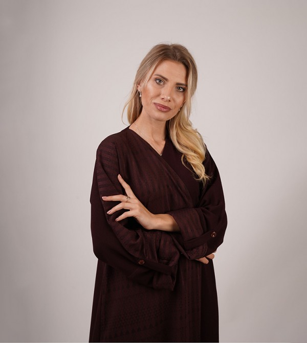 Dots Abayas - Maroon Abayas