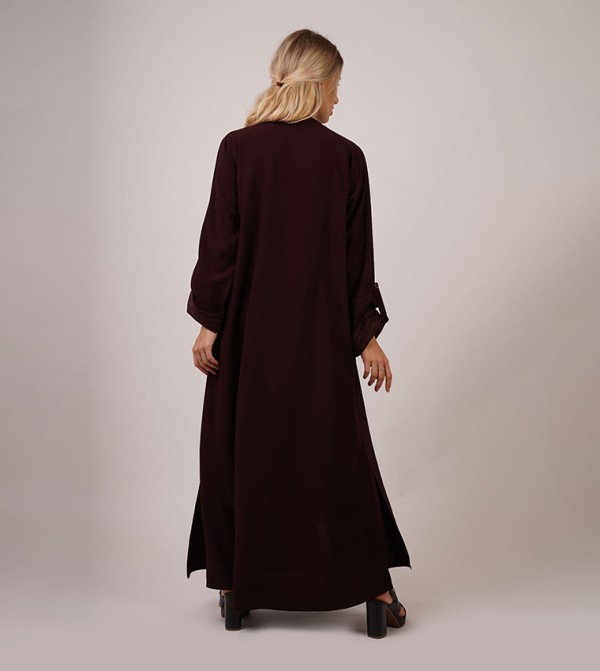 Dots Abayas - Maroon Abayas