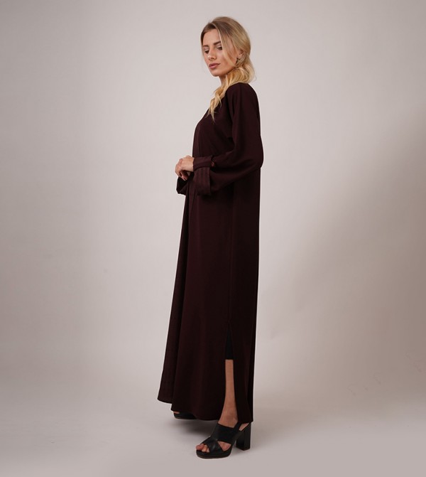 Dots Abayas - Maroon Abayas