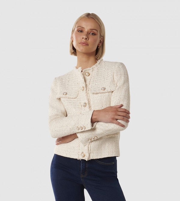 Forever New Forever New - Cream Casual Jackets
