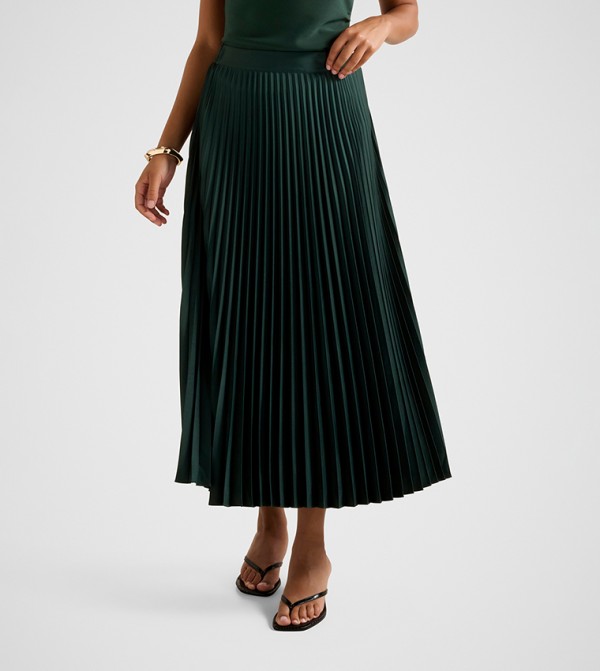 Forever New  Skirts - Green Midi Skirts