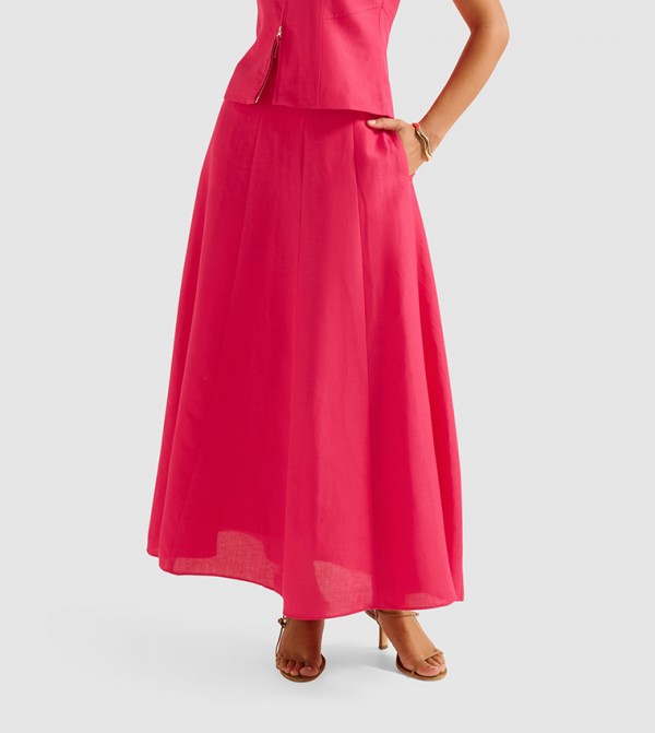 Forever New Forever New - Pink Maxi Skirts