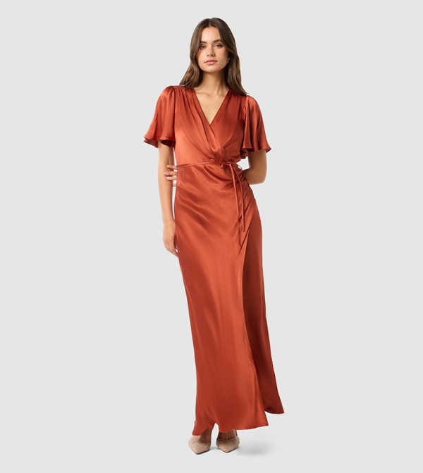 فوريفر نيو  - برتقالي  Maxi Dresses
