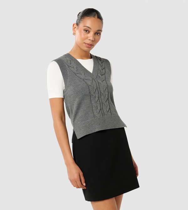 فوريفر نيو جاكيتات ومعاطف - رمادي معاطف للخصر