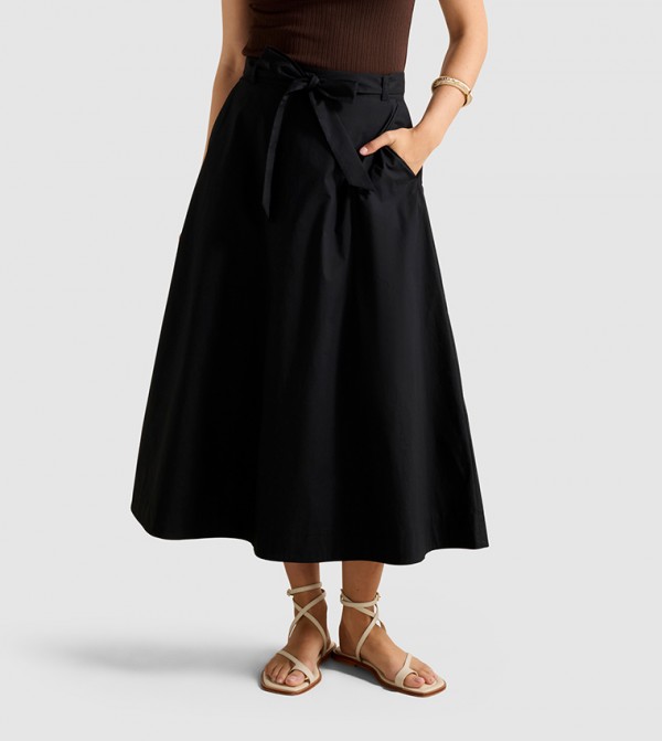 Forever New  Clothing - Black Midi Skirts