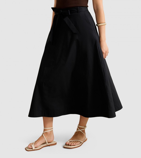Forever New  Clothing - Black Midi Skirts