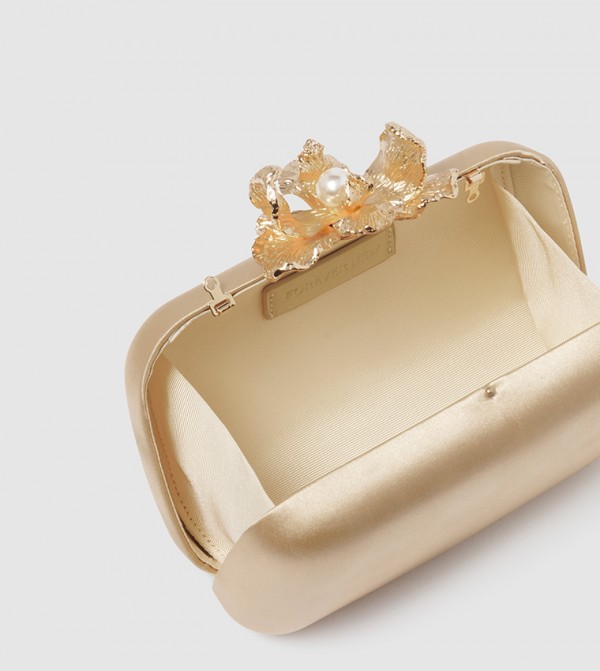 Forever New  Clutches - Gold Clutches