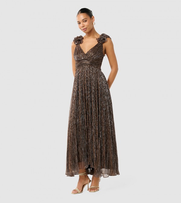Forever New  Party Dresses - Brown Maxi Dresses