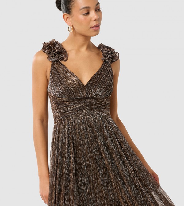 Forever New  Party Dresses - Brown Maxi Dresses