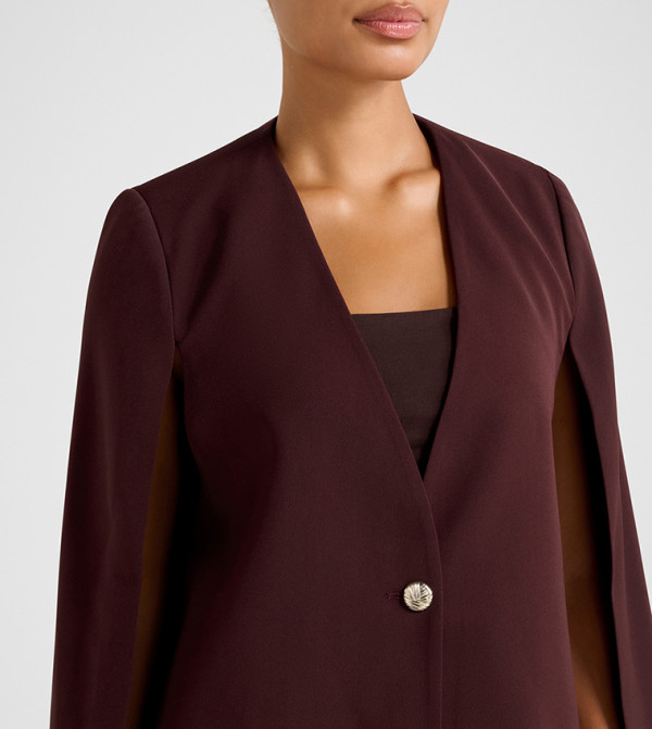 فوريفر نيو جاكيتات ومعاطف - بورغندي جاكيتات كاجوال