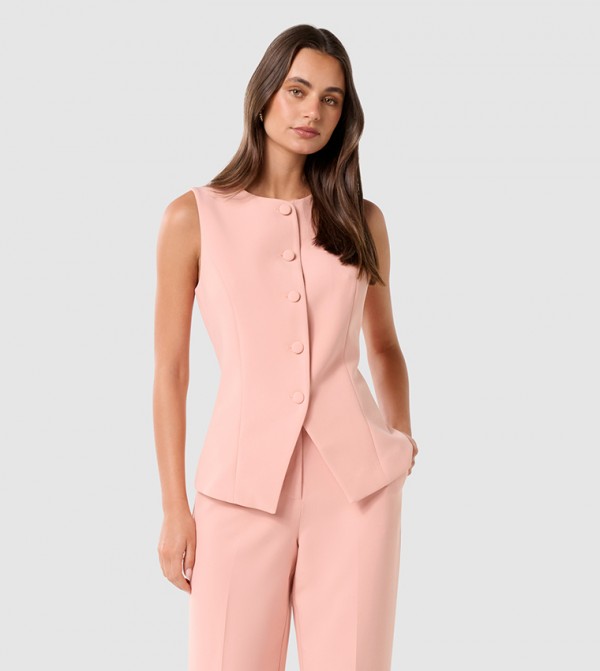 فوريفر نيو جاكيتات ومعاطف - وردي معاطف للخصر