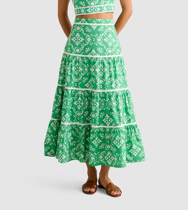 Forever New  - Green Midi Skirts