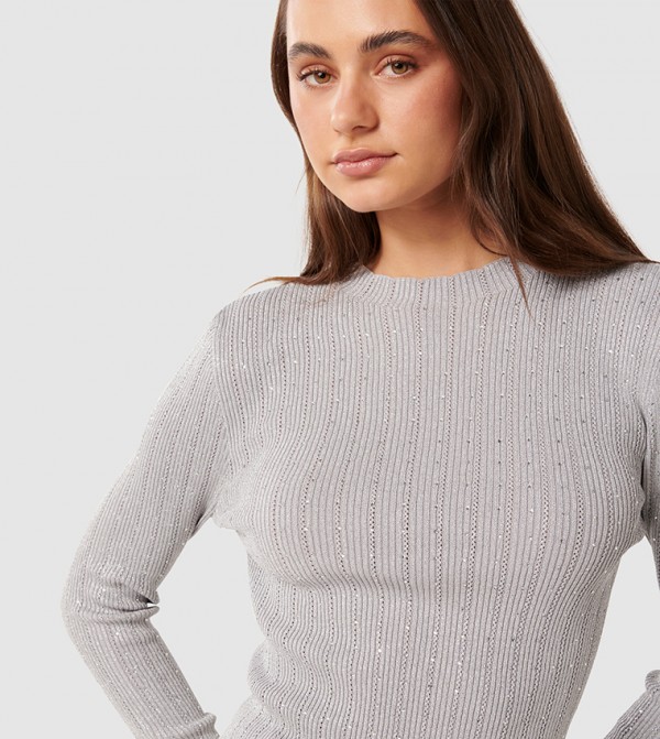 فوريفر نيو فوريفر نيو - رمادي Casual Tops