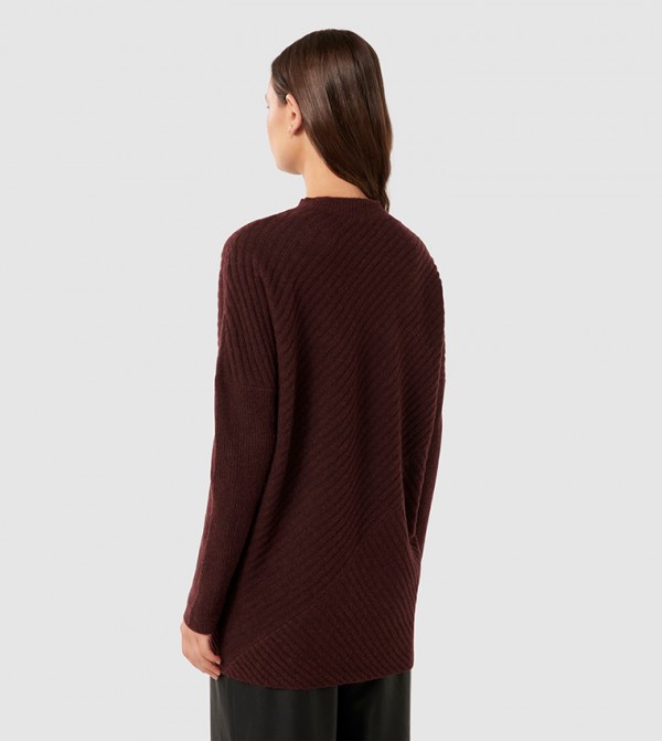 فوريفر نيو فوريفر نيو - بني  Round Neck Sweaters