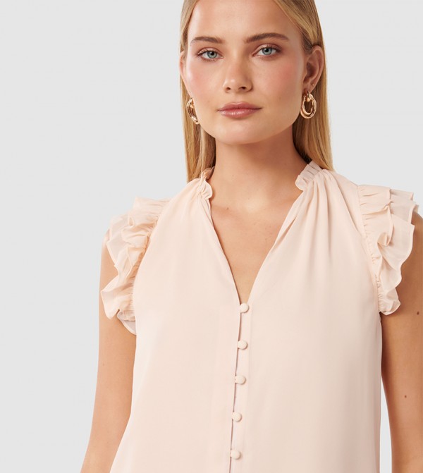 فوريفر نيو فوريفر نيو - كريمي  Casual Tops