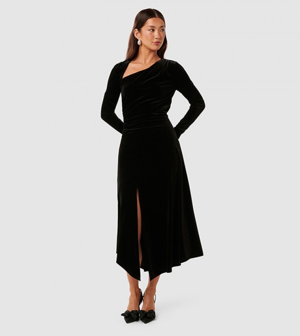 فوريفر نيو  فساتين ميدي  - أسود Midi Dresses