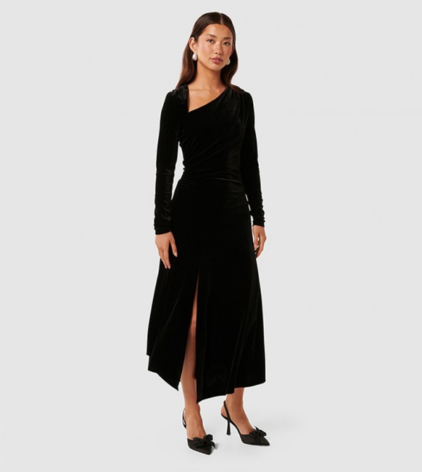 فوريفر نيو  فساتين ميدي  - أسود Midi Dresses